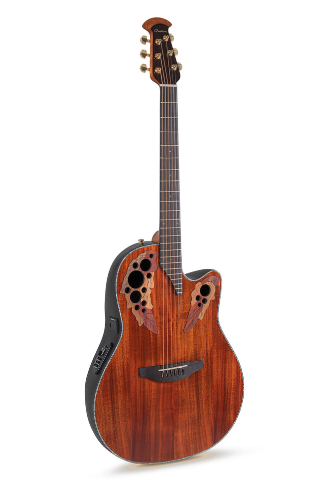 Ovation E-Akustikgitarre Celebrity Elite Plus Mid Cutaway CE44P-FKOA-G - Musik-Ebert Gmbh