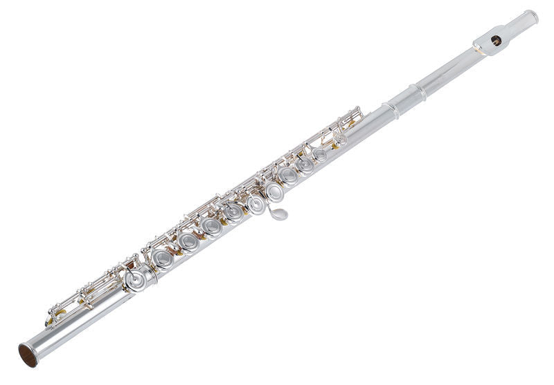 Yamaha YFL-412 Querflöten-Bundle mit Ständer & Pflegeset