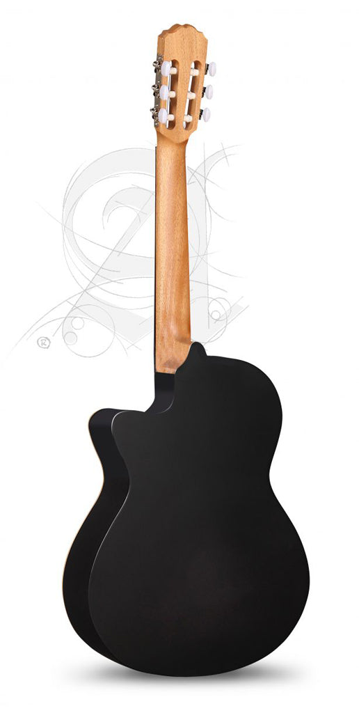 Alhambra Z-Nature CW EZ Black Satin Konzertgitarre mit Tonabnehmer 4/4 mit Tasche - Musik-Ebert Gmbh