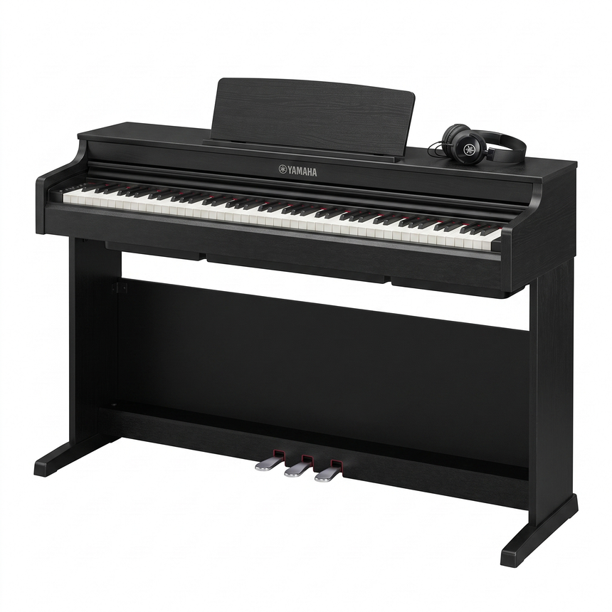 Yamaha S36 Arius Schwarz Matt Bundle mit Bank und Kopfhörer – bundle-hero
