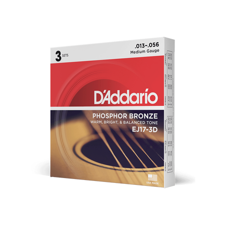 D'Addario EJ17-3D Saiten Set für Westerngitarre - Musik-Ebert Gmbh