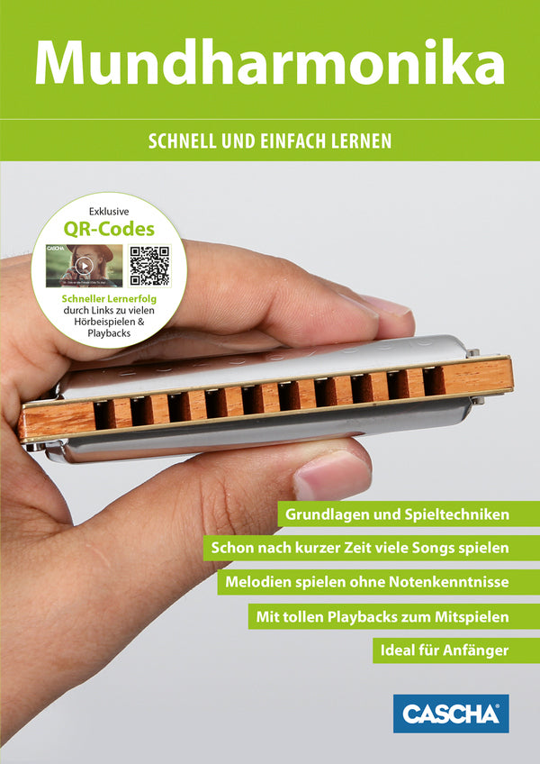 Mundharmonika schnell und einfach lernen (+QR-Codes) für diatonische Mundharmonika in C (Blues Harp) - Musik-Ebert Gmbh