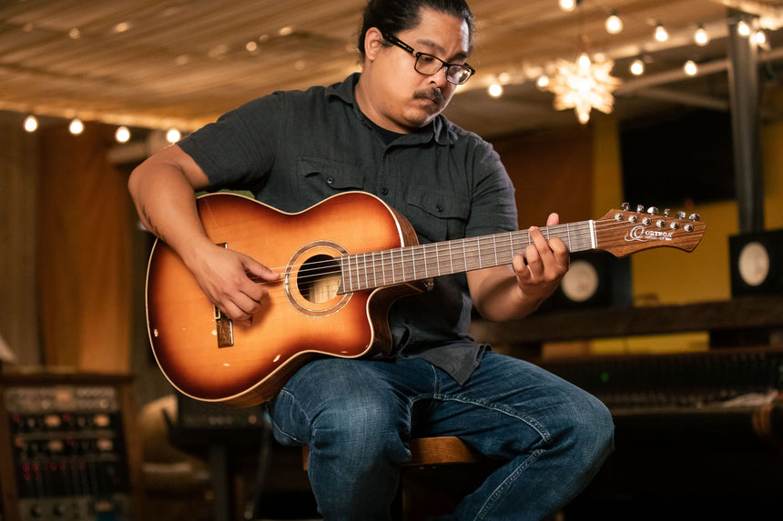 ORTEGA Performer Series Konzertgitarre Cutaway - Preamp + Tasche - Musik-Ebert Gmbh