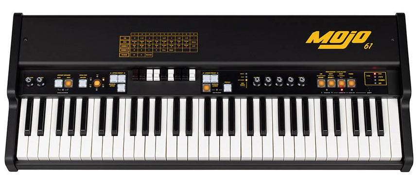 Crumar Mojo61 organ – 61 waterfall keys, virtual tonewheel organs with VB3-II engine, 9 drawbars