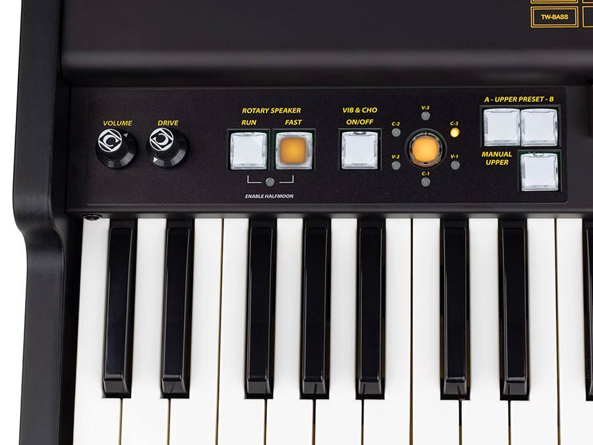 Crumar Mojo61 organ – 61 waterfall keys, virtual tonewheel organs with VB3-II engine, 9 drawbars