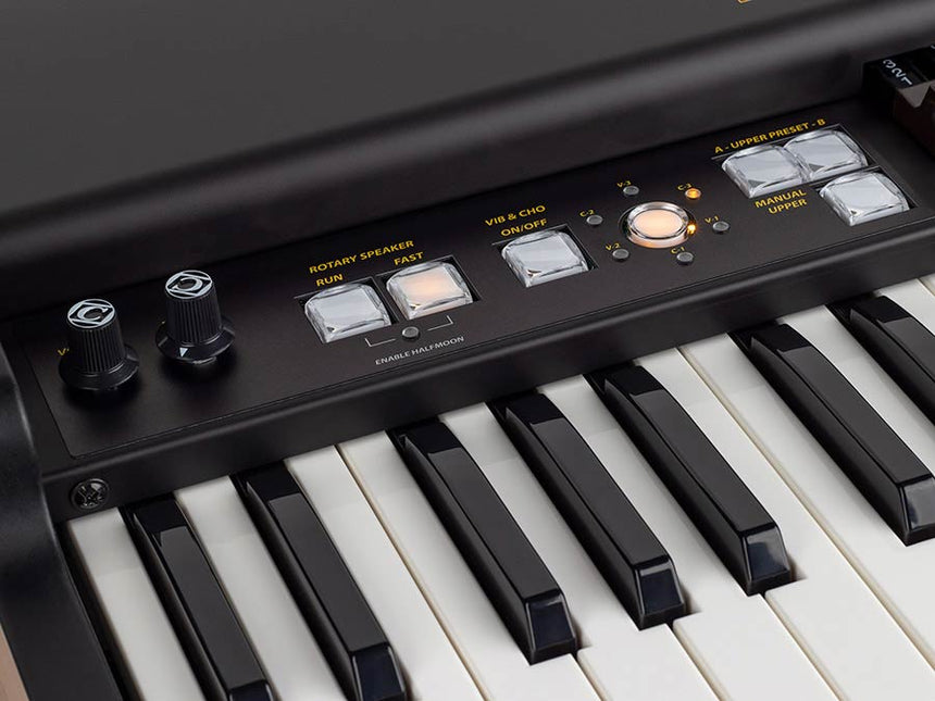 Crumar Mojo61 organ – 61 waterfall keys, virtual tonewheel organs with VB3-II engine, 9 drawbars