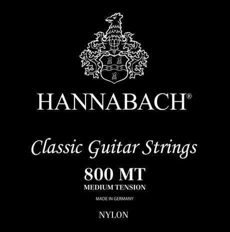Hannabach Klassikgitarre-Saiten Satz Serie 800 Medium Tension versilbert - Musik-Ebert Gmbh