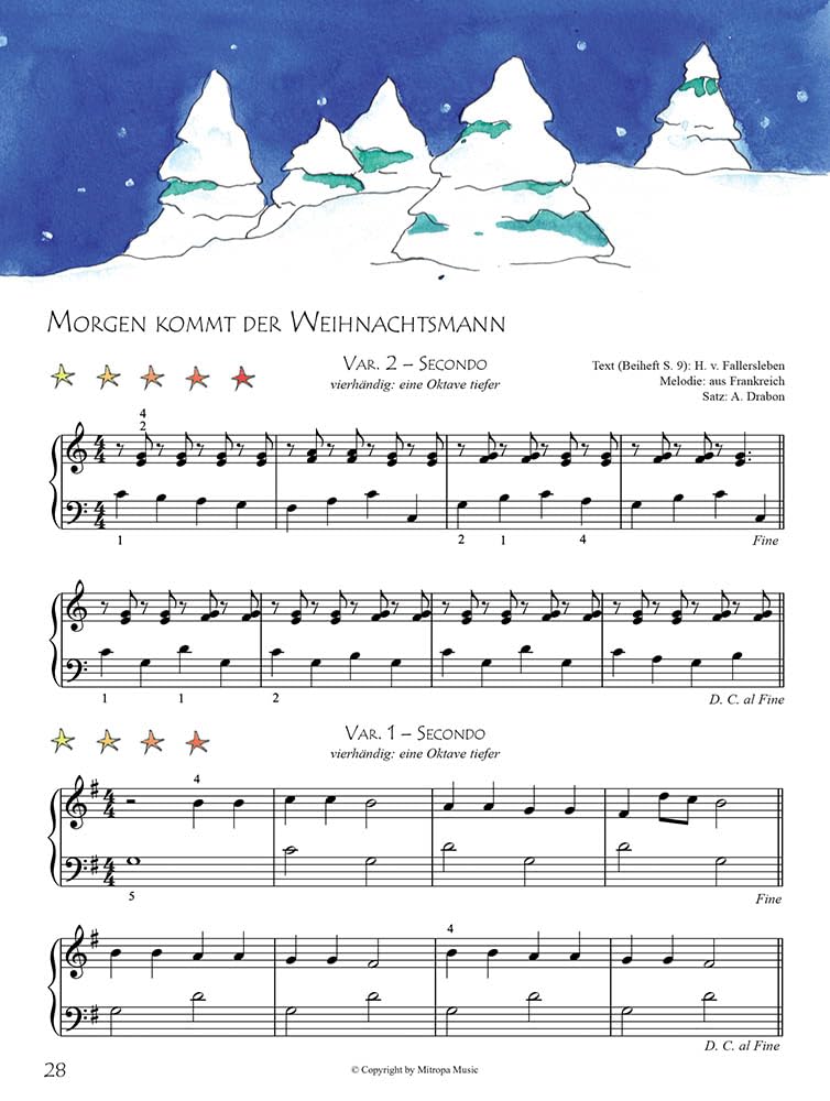 Tastenzauberei: Weihnachtsmusizieren für Klavier (diverse instrumente ad lib)
