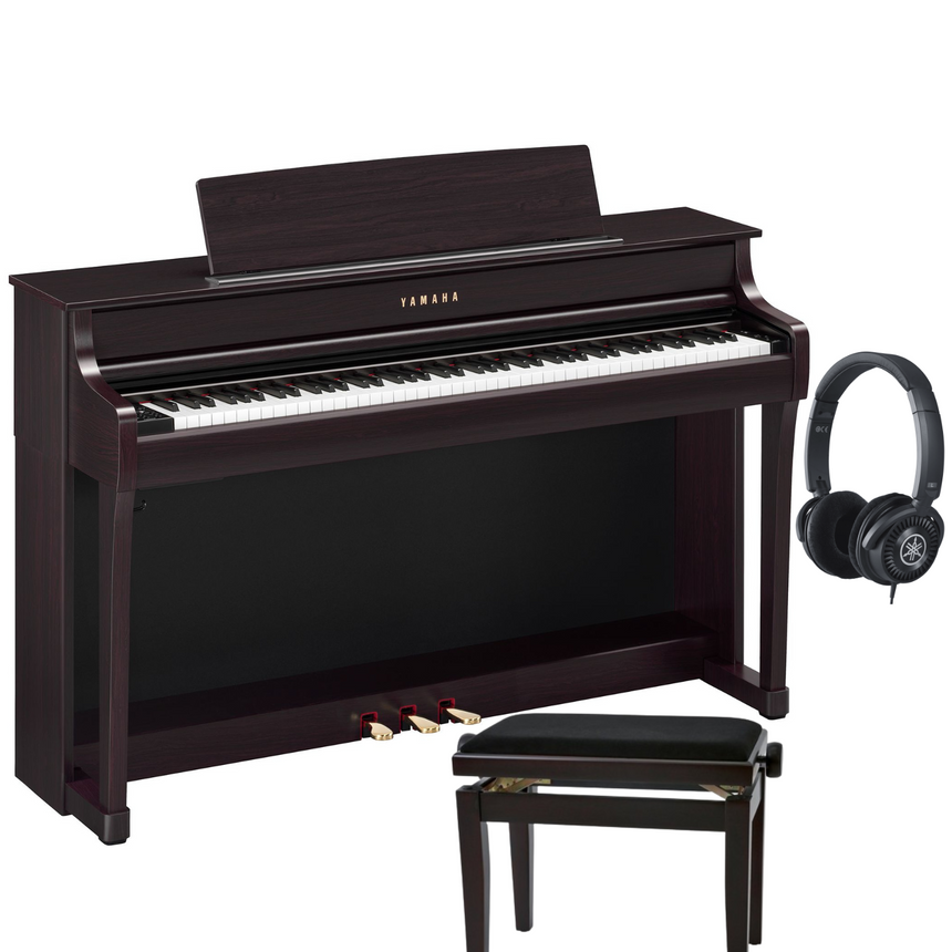 Yamaha CLP 845 Rosenholz Bundle mit Bank und Kopfhörer - Musik-Ebert Gmbh