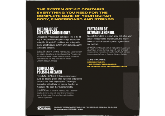 DUNLOP - ADU 6504 Gitarren-Wartungsset (Body, Fretboard, Strings) - Musik-Ebert Gmbh