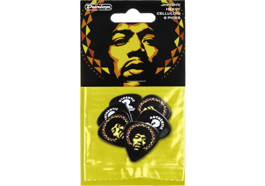 Player's Pack - Pick 6 Jimi Hendrix Aura, heavy (6 Stck.) - ADU JHP16HV - Musik-Ebert Gmbh