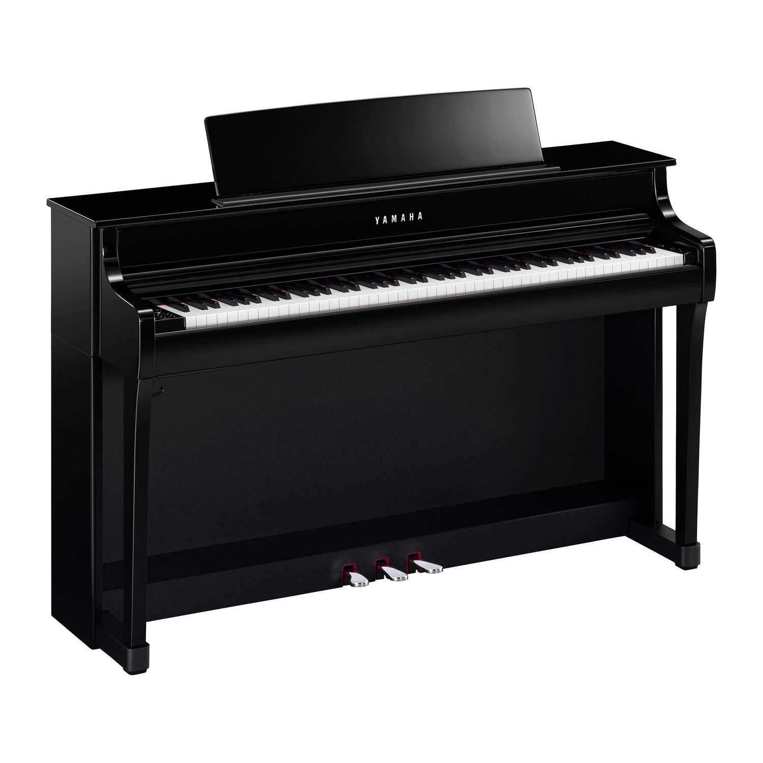Yamaha CLP 845 Schwarz Poliert Bundle mit Bank und Kopfhörer - Musik-Ebert Gmbh