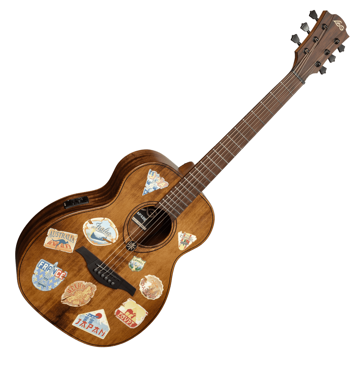 LÂG - GLA ESCAPADE-GTE Reisegitarre mit Tasche - Musik-Ebert Gmbh