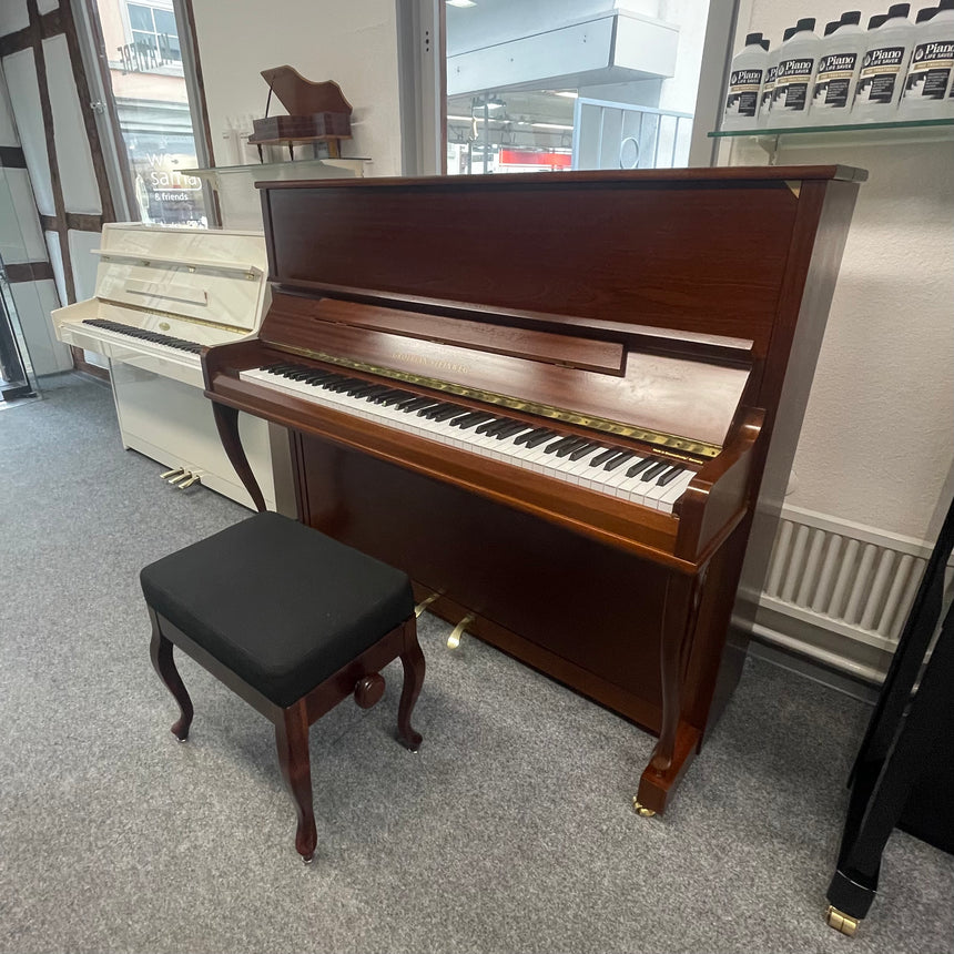GROTRIAN-STEINWEG Klavier 122 K Occasion  Mahagoni matt. Bj. 1996 - Bestzustand (gebraucht) + Klavierbank - Musik-Ebert Gmbh