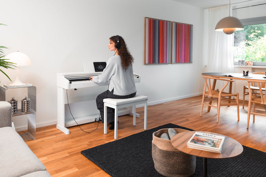 Kawai CX102 Digitalpiano – Authentischer Anschlag, SK-EX Flügelklang, Bluetooth MIDI - Musik-Ebert Gmbh