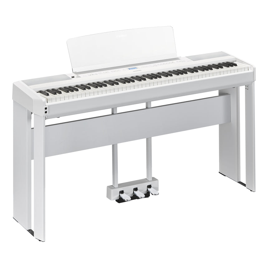 Yamaha P-525 Weiß Bundle mit Ständer, Pedalen und Kopfhörer - Musik-Ebert Gmbh