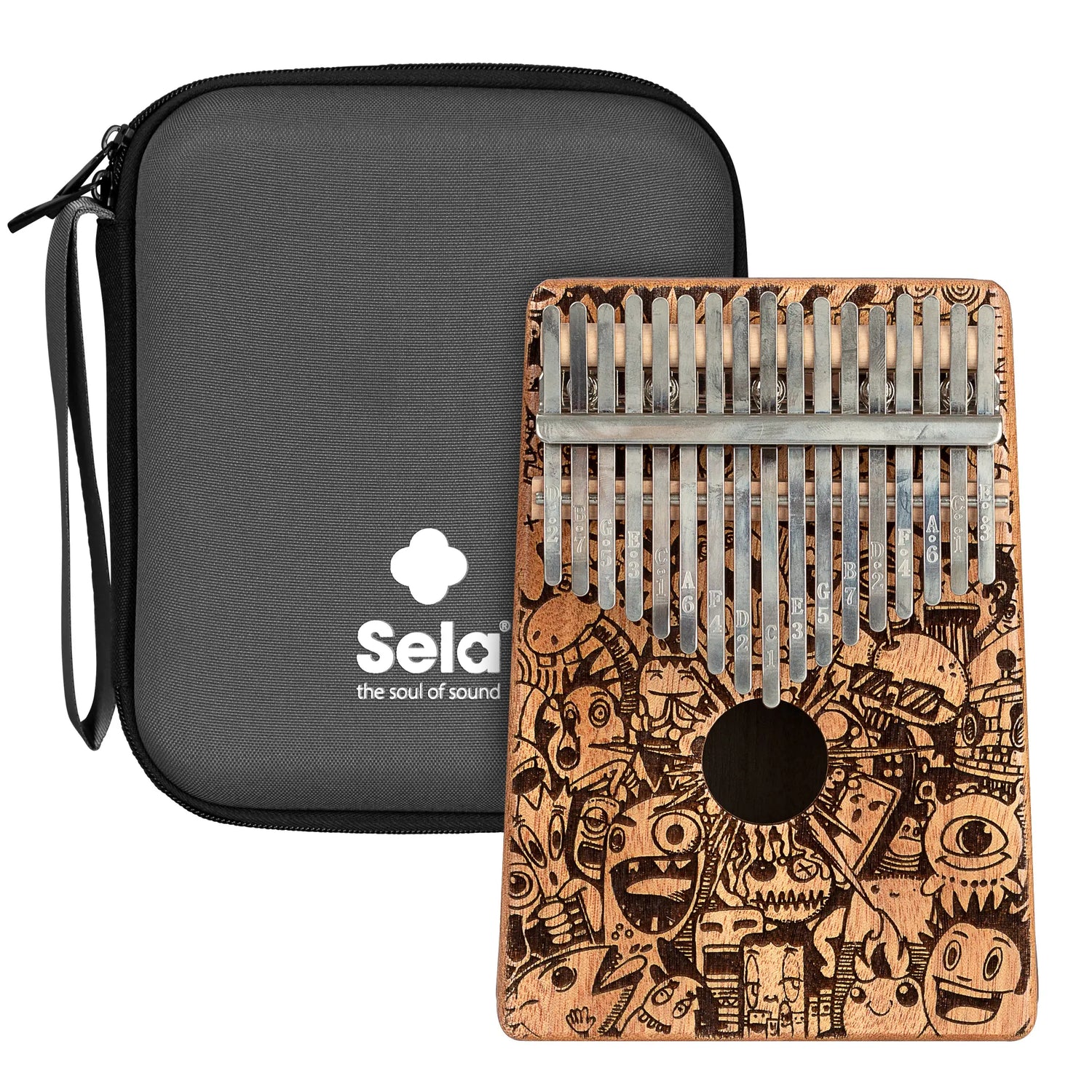 Sela Art Series Kalimba 17 Little Monster Laser - Musik-Ebert Gmbh