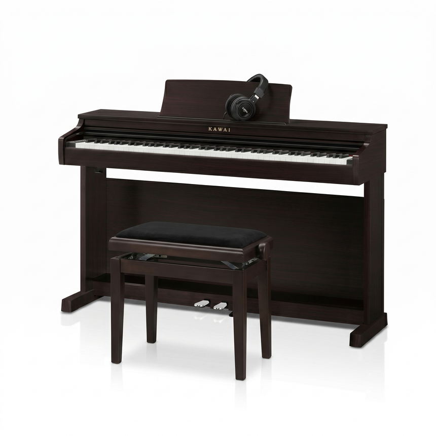 Kawai CX-202 Digitalpiano-Bundle Rosenholz – Set-Bild