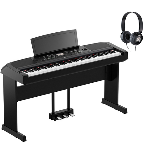 Yamaha DGX-670 Schwarz Bundle mit Ständer, Pedalen und Kopfhörer - Musik-Ebert Gmbh