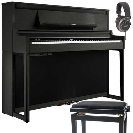 Roland LX-6 Schwarz Matt Bundle mit Bank und Kopfhörer - Musik-Ebert Gmbh