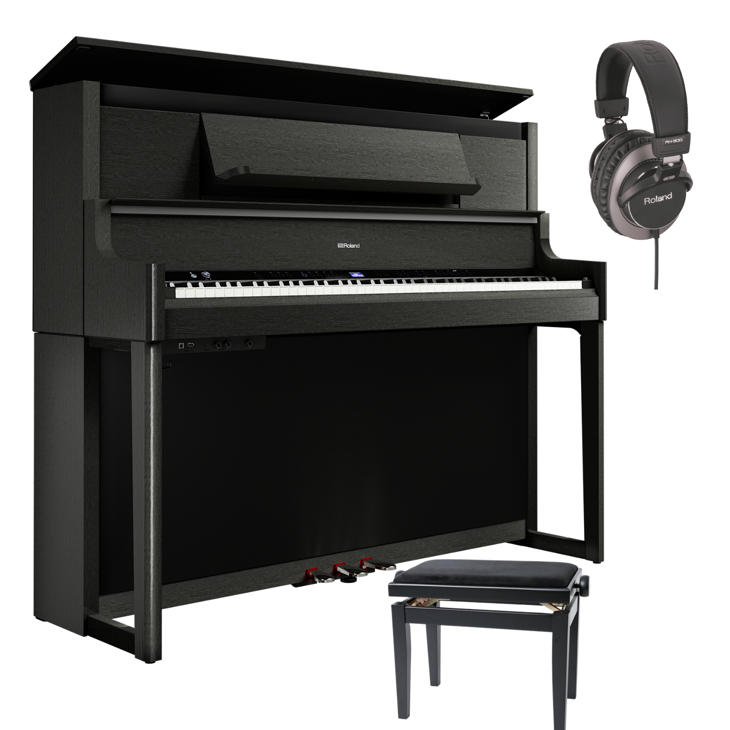 Roland LX-9 Schwarz Matt Bundle mit Bank und Kopfhörer - Musik-Ebert Gmbh