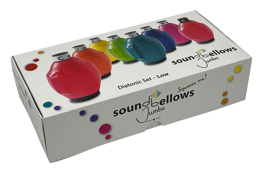 Soundbellows Jumbo SBS-JDL, multicoloured low diatonic set – closed packaging
