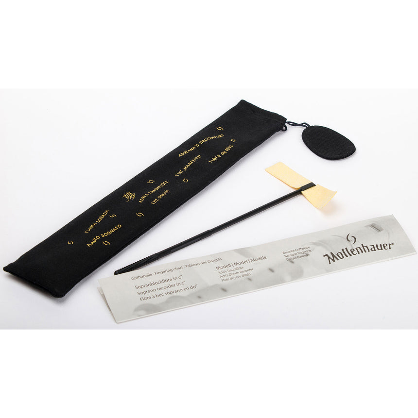 Zubehör der Mollenhauer 0119R: Stofftasche, Wischer und Grifftabelle