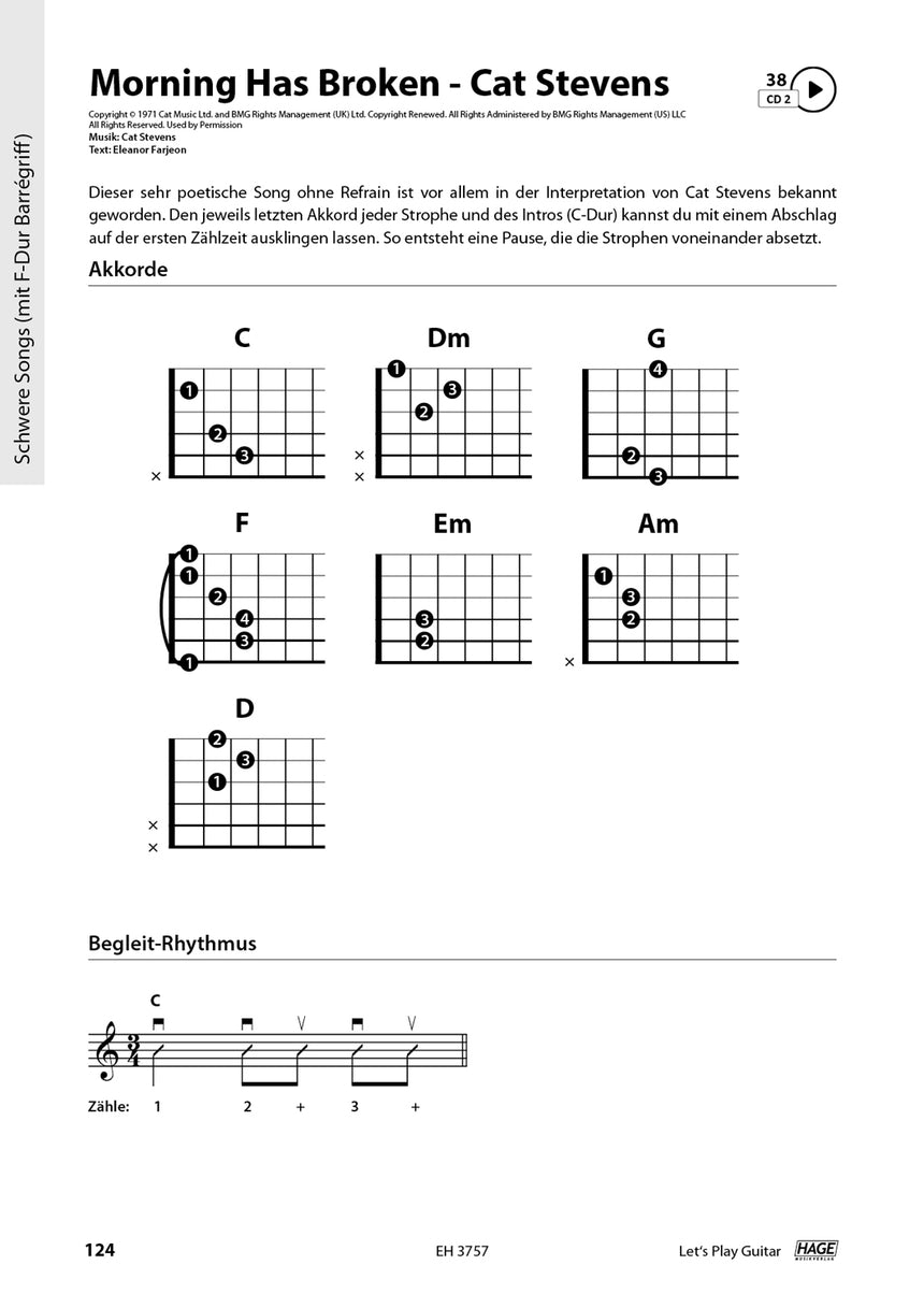 Let's Play Guitar Band 1 – Morning Has Broken music example, page 1