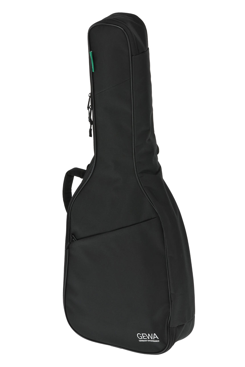 Housse GEWA Basic 5 noire pour guitare classique 1/2 – vue avant de trois-quarts, côté droit.