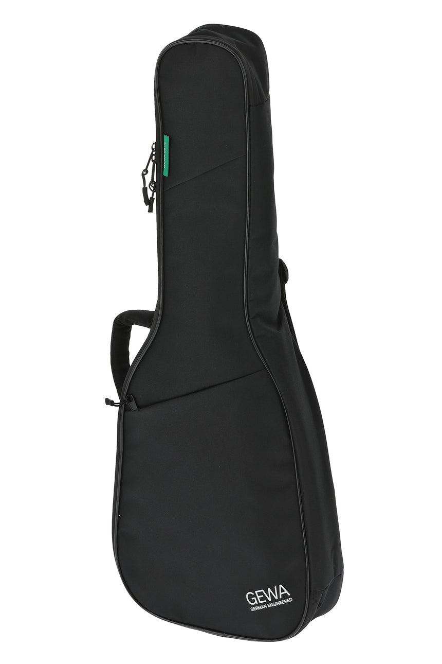 Housse GEWA Basic 5 noire pour guitare classique 1/4–1/8 – vue avant de trois-quarts, côté gauche.