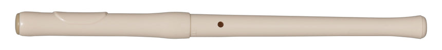 Yamaha YRF-21 Querpfeife, elfenbeinweiß – Rückansicht mit Daumenloch