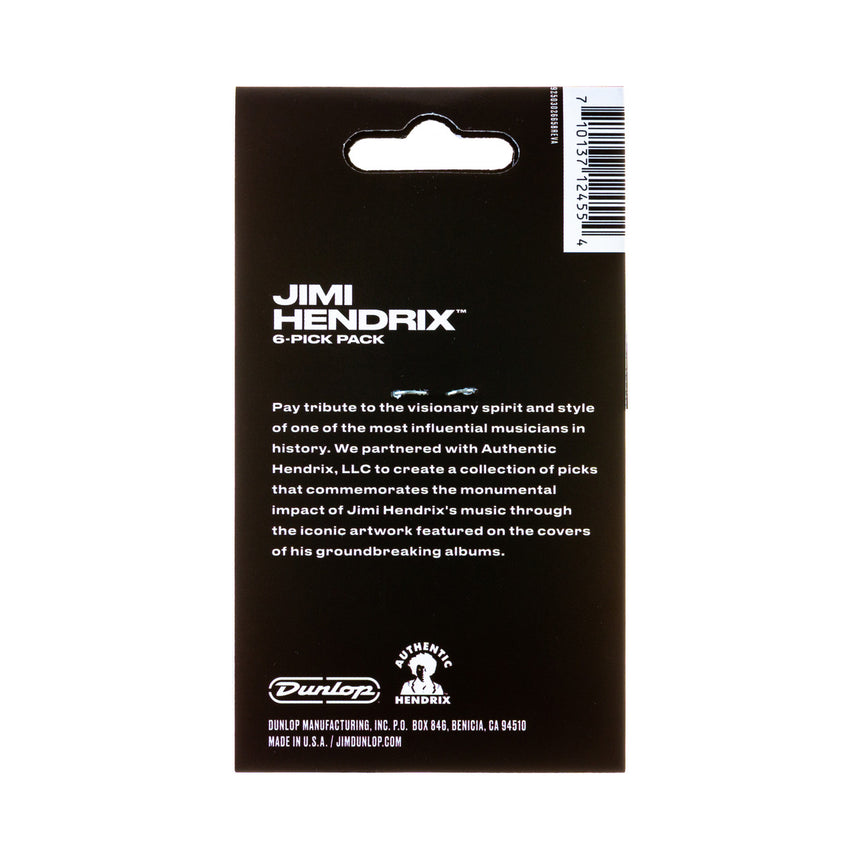 Dunlop JHP03H, Electric Ladyland, Heavy, six-pack – back of Heavy six-pack packaging