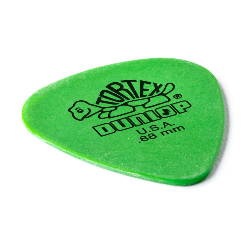Médiator Dunlop Tortex Standard 0.88 mm, vue oblique