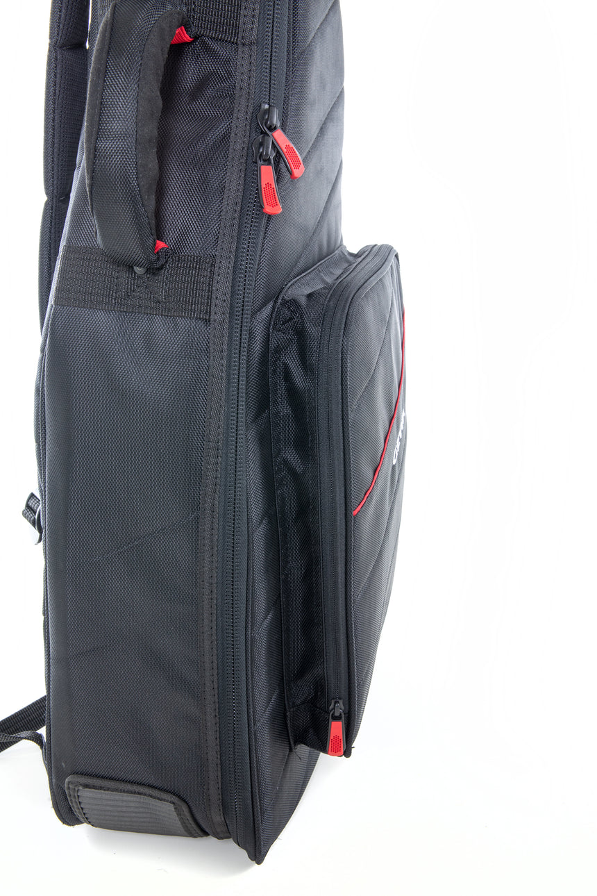 GEWA Cross 30 Konzertgitarrentasche 4/4 215.505, schwarz – Detail der Außentaschen