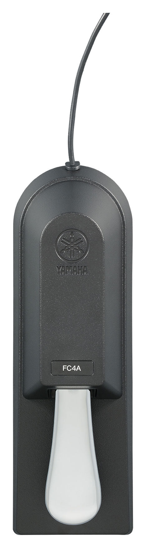 Yamaha FC4A sustain pedal, black and silver – top view