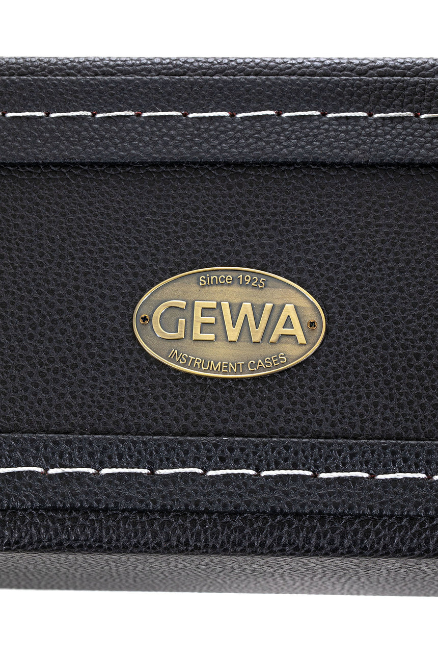 GEWA Flat Top Economy acoustic guitar case 523.110, black – manufacturer badge detail