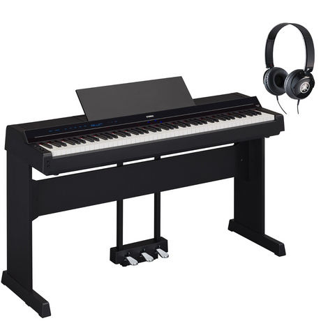 Yamaha P-S500 Schwarz Bundle mit Ständer, Pedalen und Kopfhörer - Musik-Ebert Gmbh
