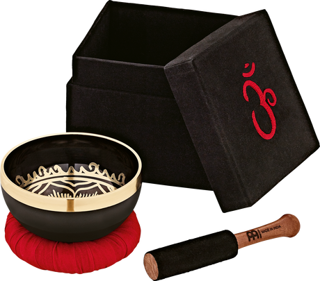 MEINL Sonic Energy Om Serie Klangschale inkl. Geschenkbox dazugehörigem Reiber und Ringkissen - 11cm / 4,33" - 300g / 10.58oz - Musik-Ebert Gmbh
