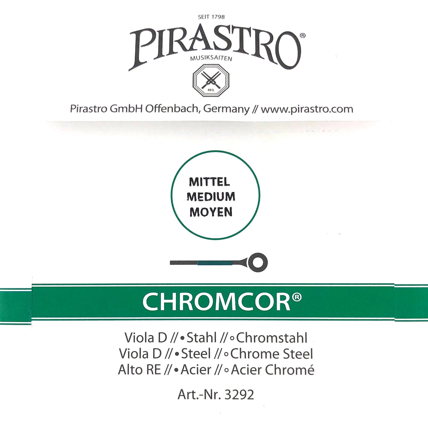 Pirastro Chromcor Viola Einzelsaite D 4/4 - Musik-Ebert Gmbh