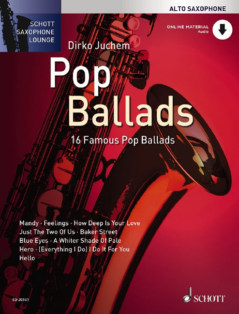 Pop Ballads vol.1 (+Online Audio) for alto saxophone (with lyrics and chords)