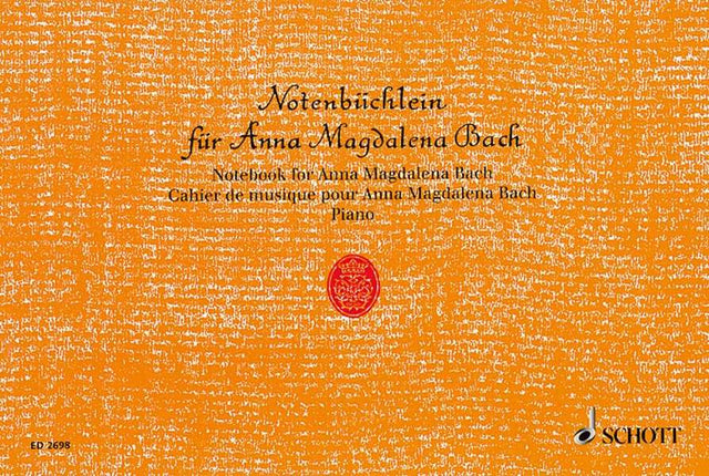 Notenbüchlein für Anna Magdalena Bach für Klavier - Bach, Johann Sebastian - Musik-Ebert Gmbh