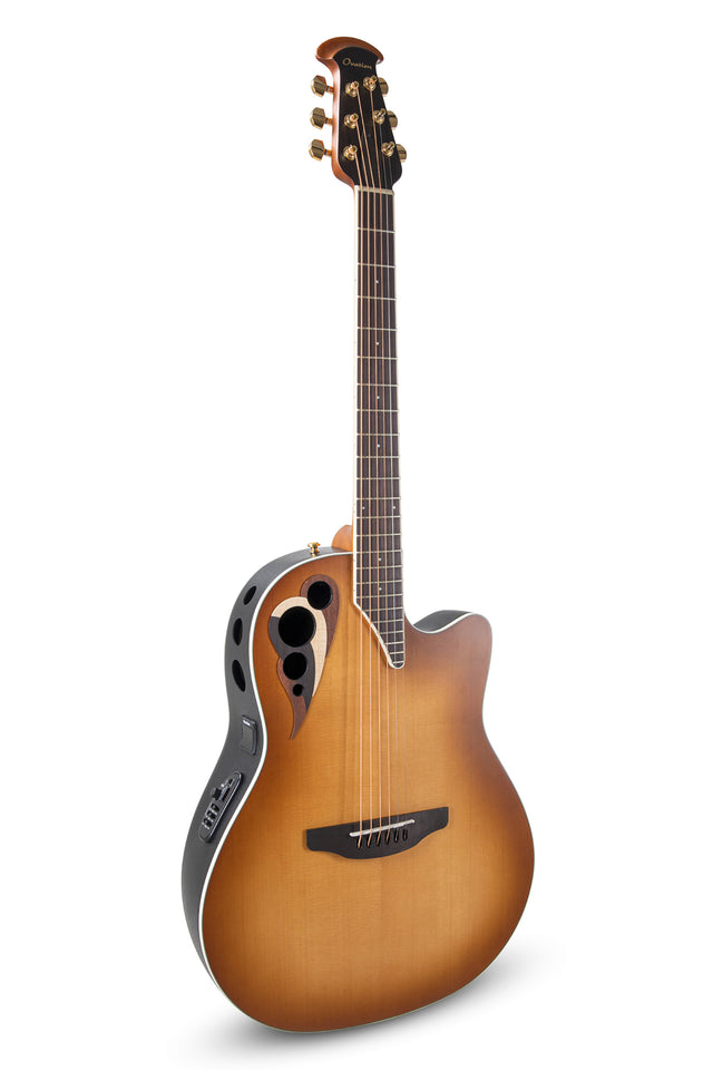 Ovation Celebrity Elite Deluxe CDX40-PB-G Peach Burst – Frontansicht