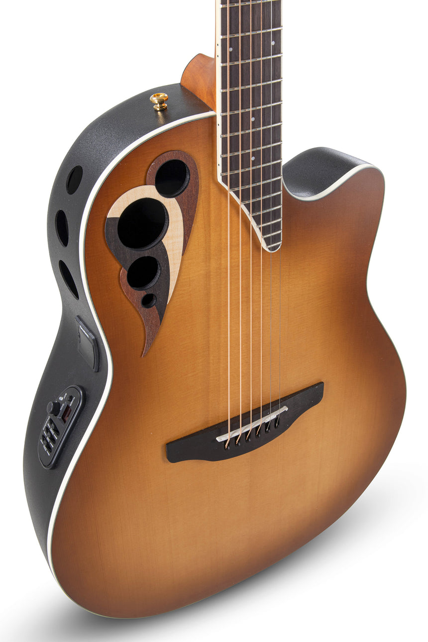 Ovation Celebrity Elite Deluxe CDX40-PB-G Peach Burst – Preamp OP-4CT