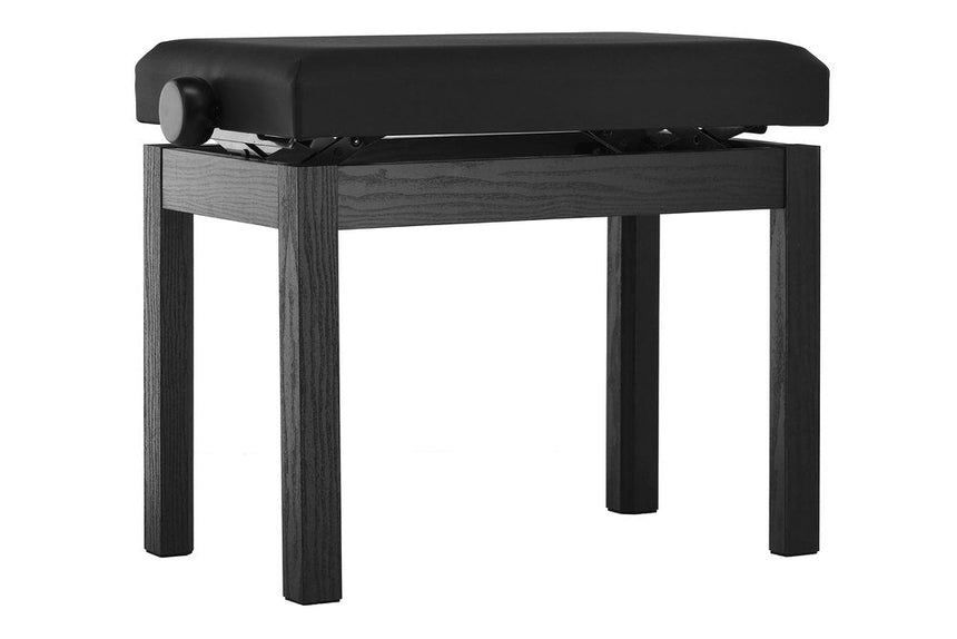 Banquette de piano Ebert Basic similicuir noir mat