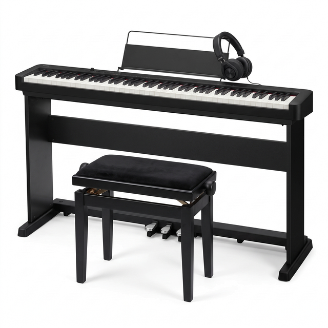 Casio CDP-160 Schwarz Bundle mit Bank und Kopfhörer – bundle-hero