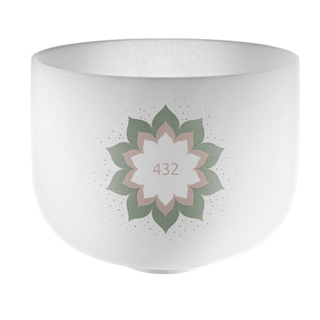 MEINL Sonic Energy 9" Crystal Singing Bowl, 432 Hz, Lotus Blume CSB432LF - Musik-Ebert Gmbh