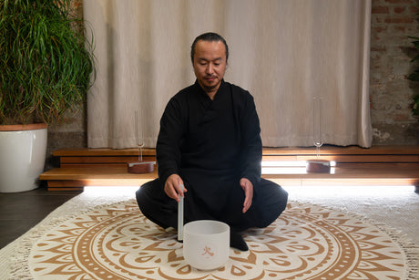 MEINL Sonic Energy 8" TCM Crystal Singing Bowl, Feuer 384 Hz TCMCSB8-F - Musik-Ebert Gmbh