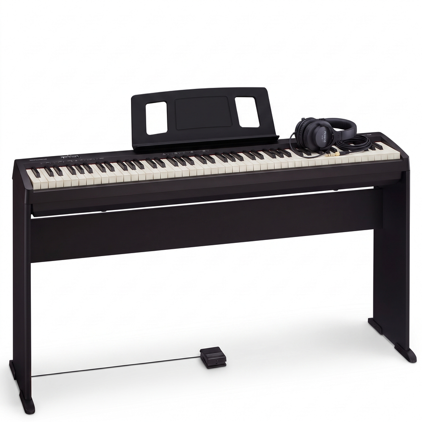 Roland FP-10 Bundle mit Ständer und Kopfhörer – bundle-hero