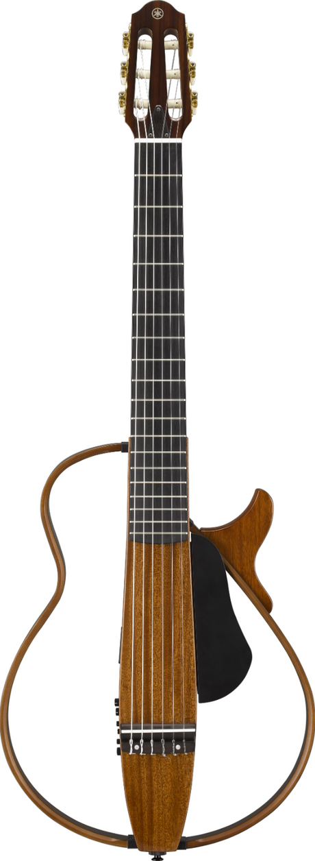 Yamaha SLG200NW Silent Guitar-Bundle (Konzertgitarre, 52 mm) mit Netzteil, Saiten & Kopfhörer