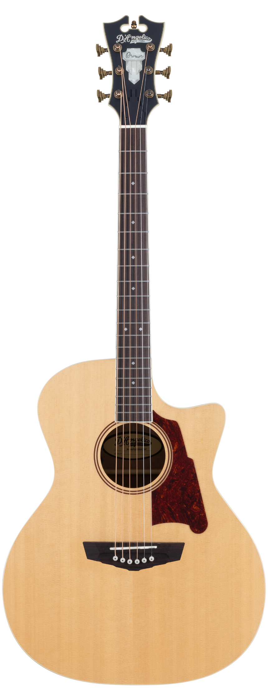 D'ANGELICO Premier Gramercy Natural Westerngitarre - Musik-Ebert Gmbh